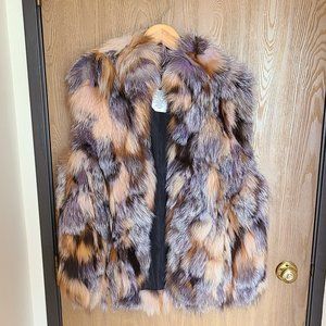 Genuine Silver Fox Vest